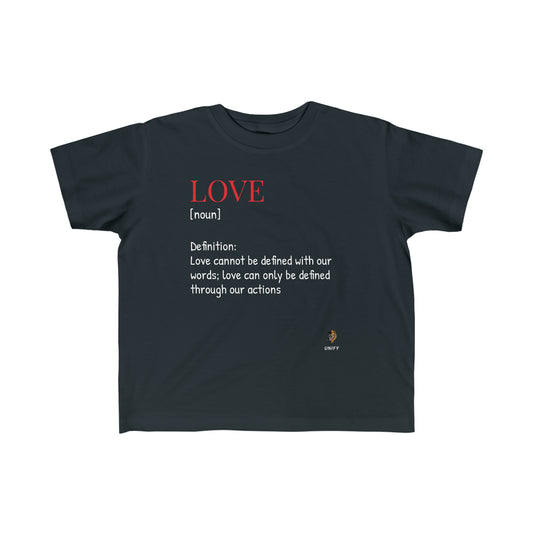 Toddler's LOVE definition tee