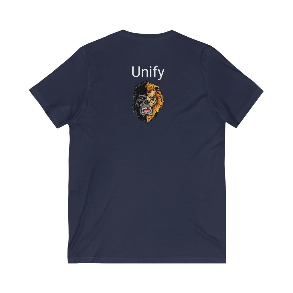 Unisex Jersey Short Sleeve V-Neck Tee