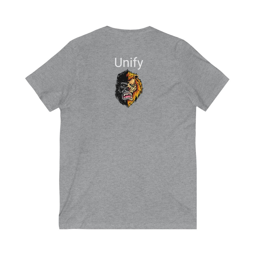 Unisex Jersey Short Sleeve V-Neck Tee