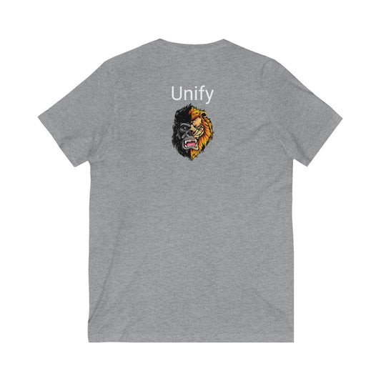 Unisex Jersey Short Sleeve V-Neck Tee