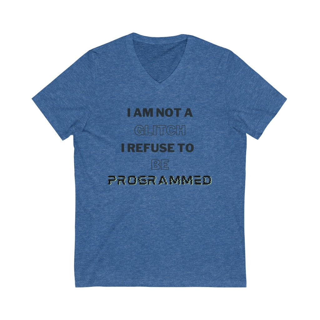 V-Neck Glitch Tee