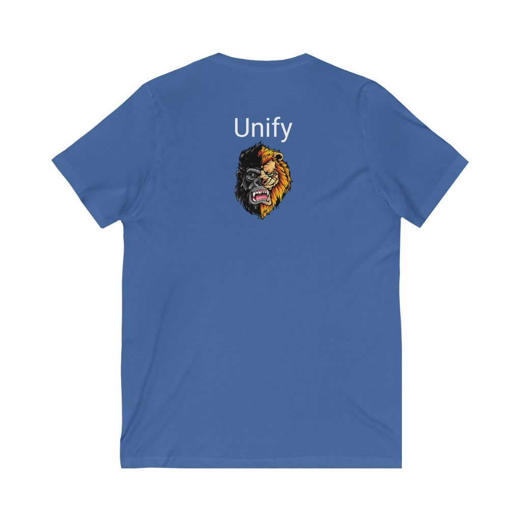 Unisex Jersey Short Sleeve V-Neck Tee