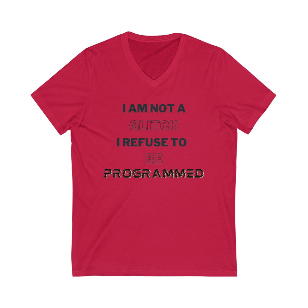 V-Neck Glitch Tee