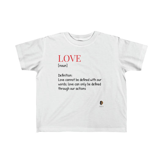Toddler's LOVE definition tee