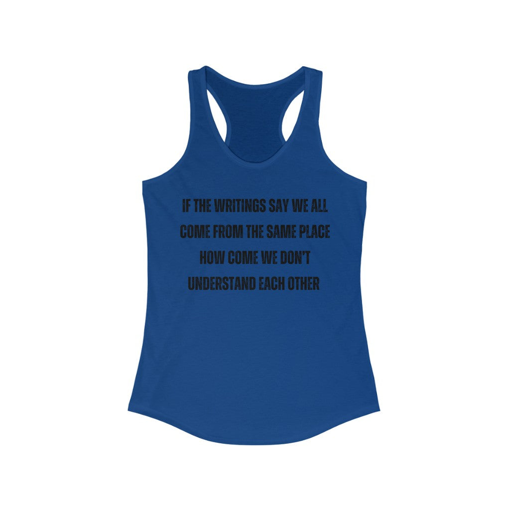 Women's Unify the Writings Tank