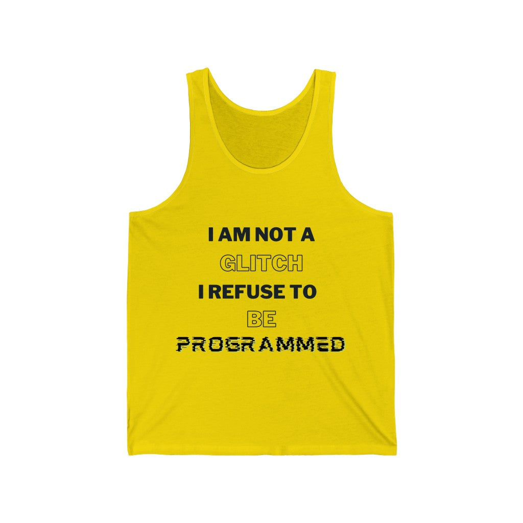 Unisex glitch Tank