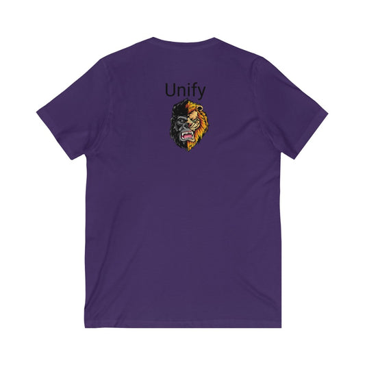 Unisex Jersey Short Sleeve V-Neck Tee