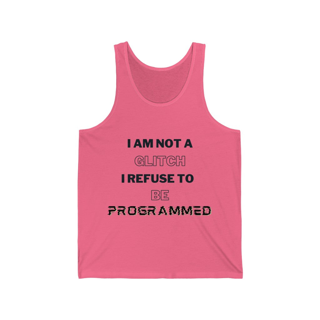 Unisex glitch Tank