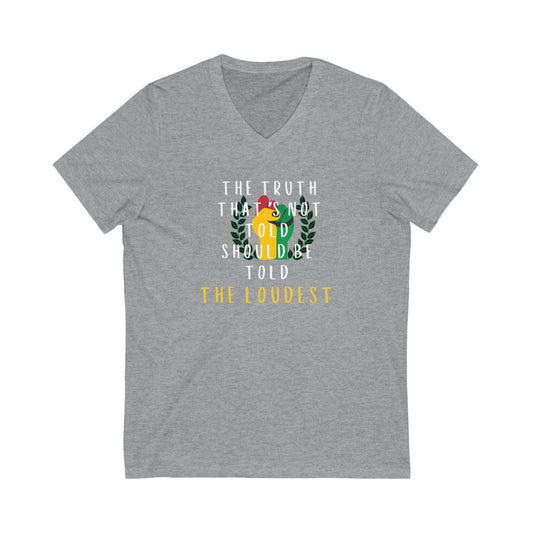 Unisex Jersey Short Sleeve V-Neck Tee